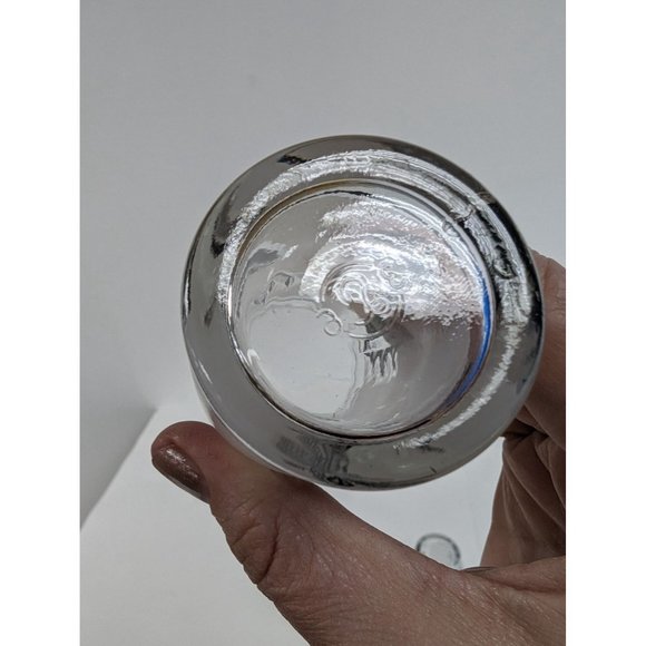 Set of 3 Vintage Libbey Silver Leaf Frosted Glasses 3 7/8" by 1 7/8" - Picture 8 of 8